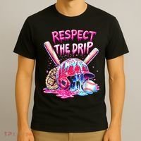 Cool Sport Baseball Home Plate Drip With Sprinkles Drip  T-Shirt thumb 3