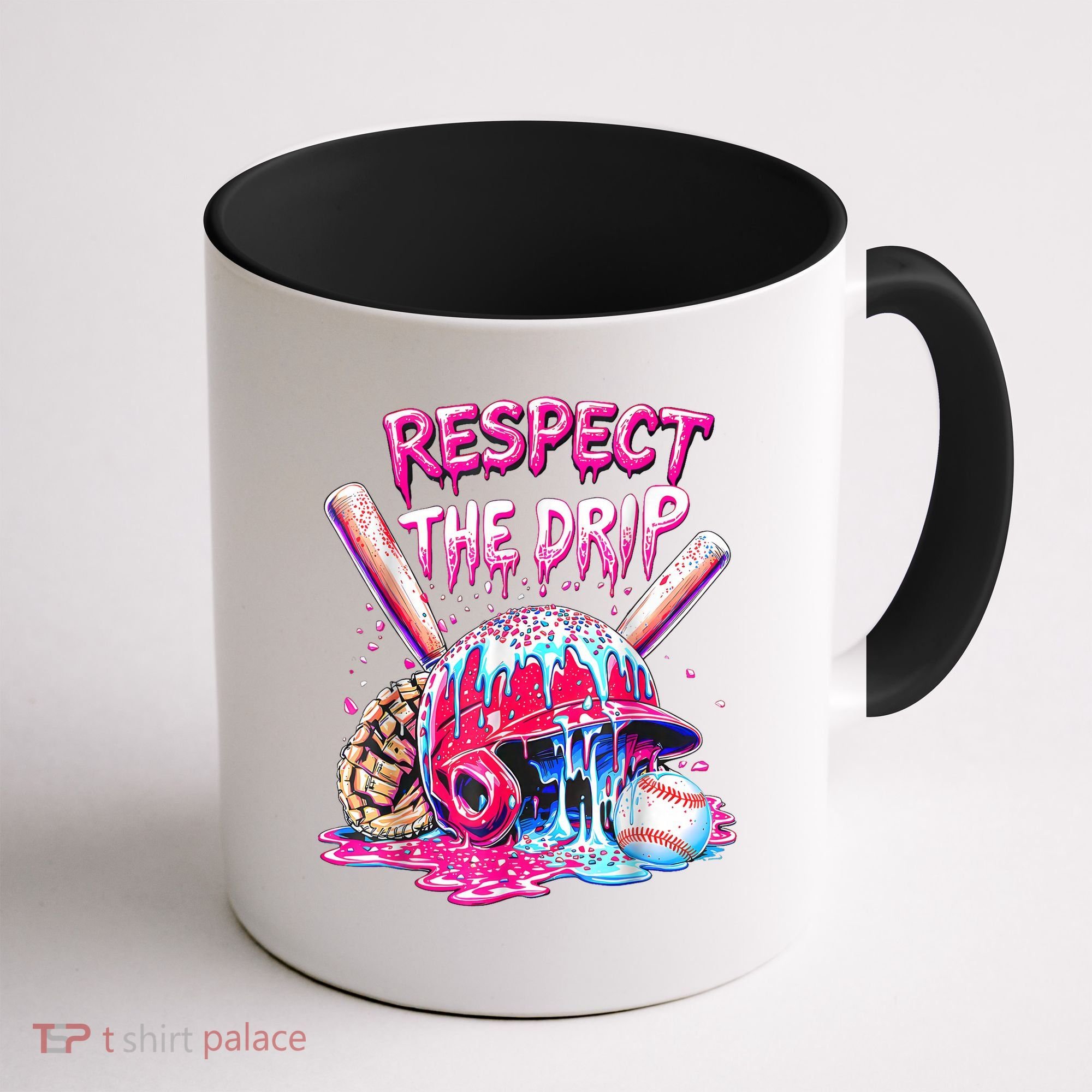 Cool Sport Baseball Home Plate Drip With Sprinkles Drip  Coffee Mug