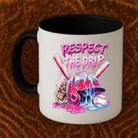 Cool Sport Baseball Home Plate Drip With Sprinkles Drip  Coffee Mug thumb 2