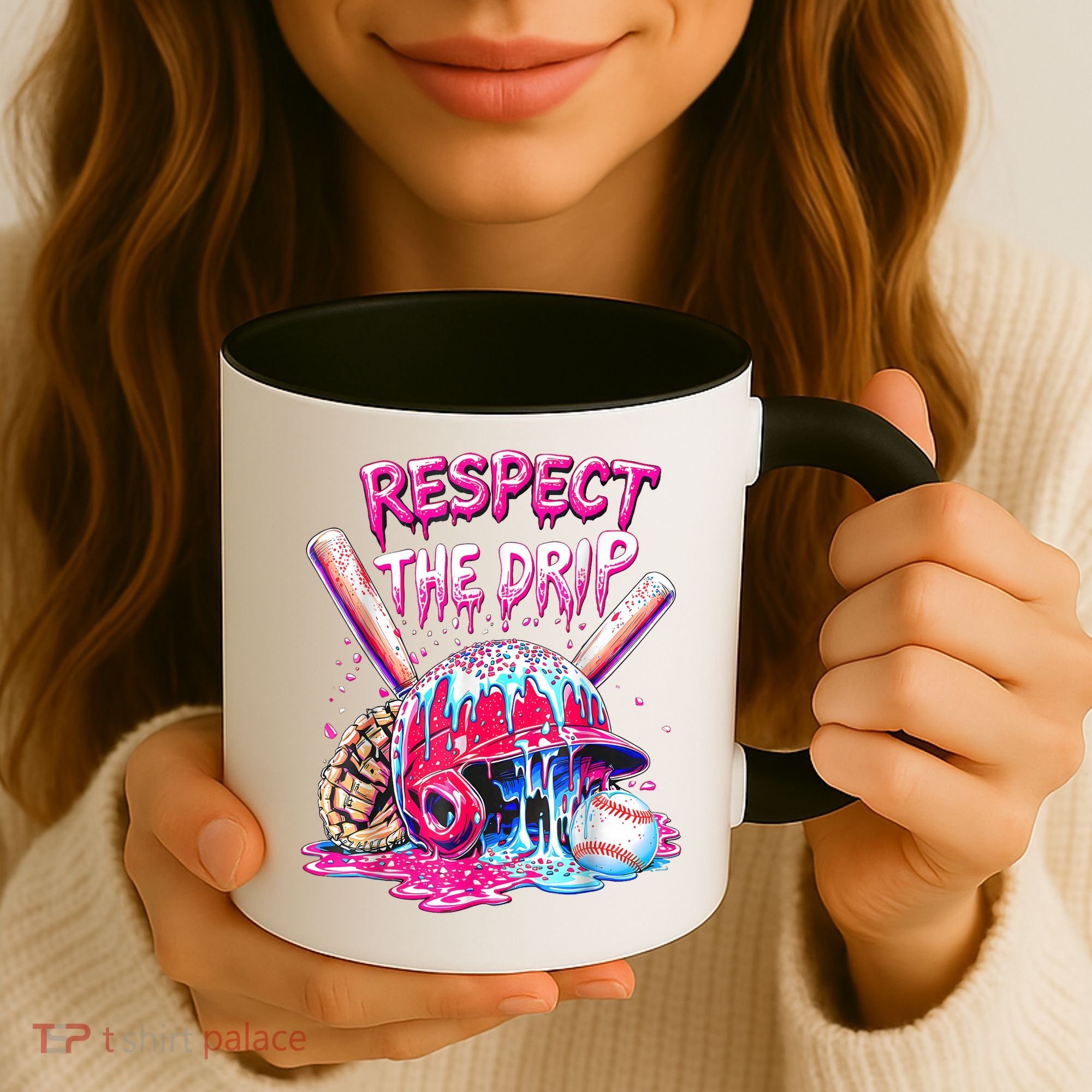 Cool Sport Baseball Home Plate Drip With Sprinkles Drip  Coffee Mug