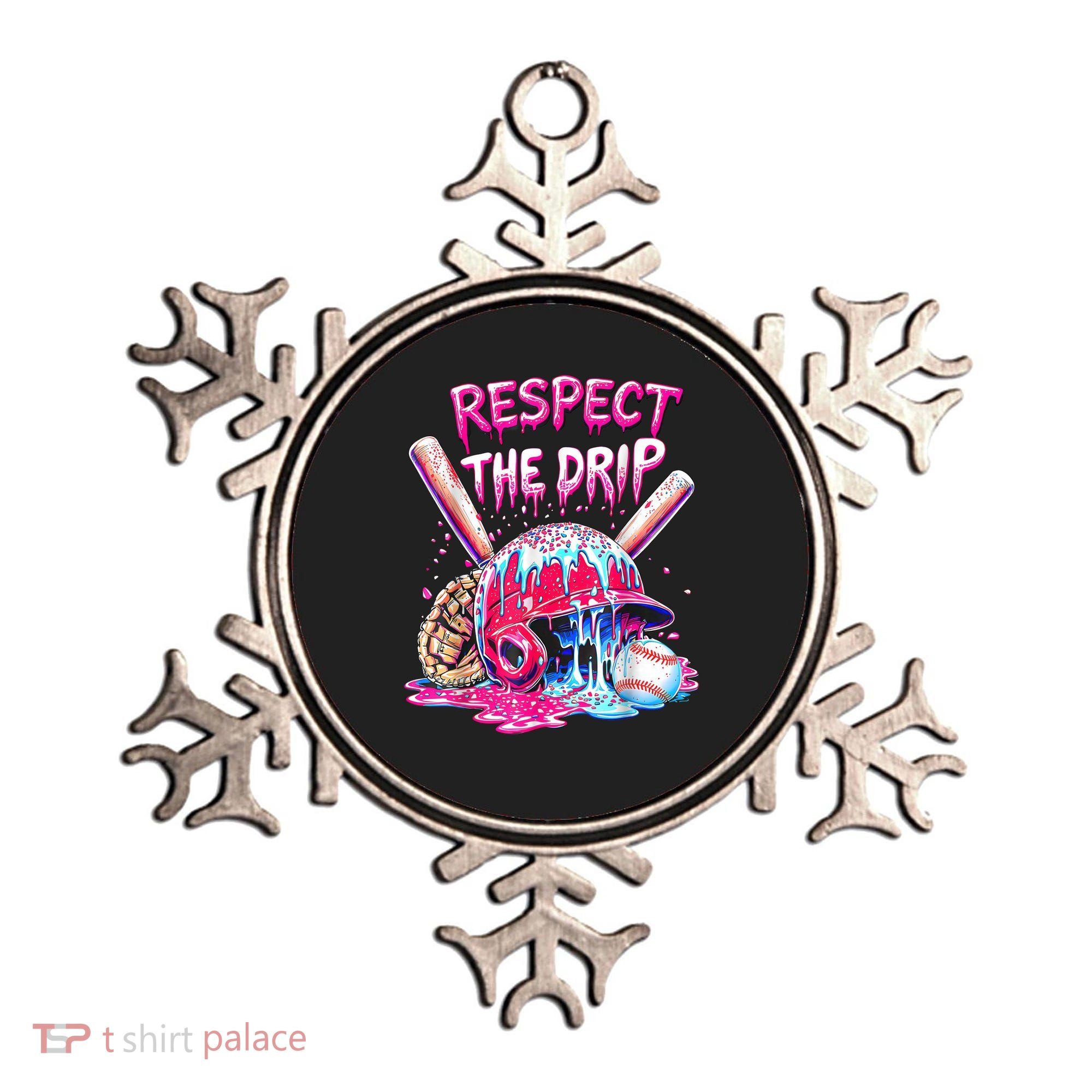 Cool Sport Baseball Home Plate Drip With Sprinkles Drip  Ornament