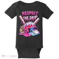 Cool Sport Baseball Home Plate Drip With Sprinkles Drip  Baby Bodysuit thumb 0