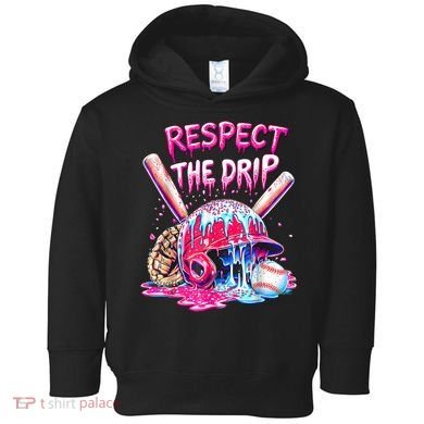 Cool Sport Baseball Home Plate Drip With Sprinkles Drip  Toddler Hoodie