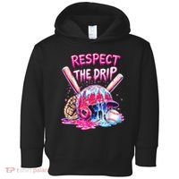 Cool Sport Baseball Home Plate Drip With Sprinkles Drip  Toddler Hoodie thumb 0