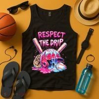 Cool Sport Baseball Home Plate Drip With Sprinkles Drip  Tank Top thumb 4