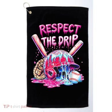 Cool Sport Baseball Home Plate Drip With Sprinkles Drip  Golf Towel