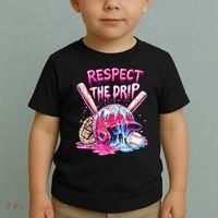 Cool Sport Baseball Home Plate Drip With Sprinkles Drip  Toddler T-Shirt thumb 2
