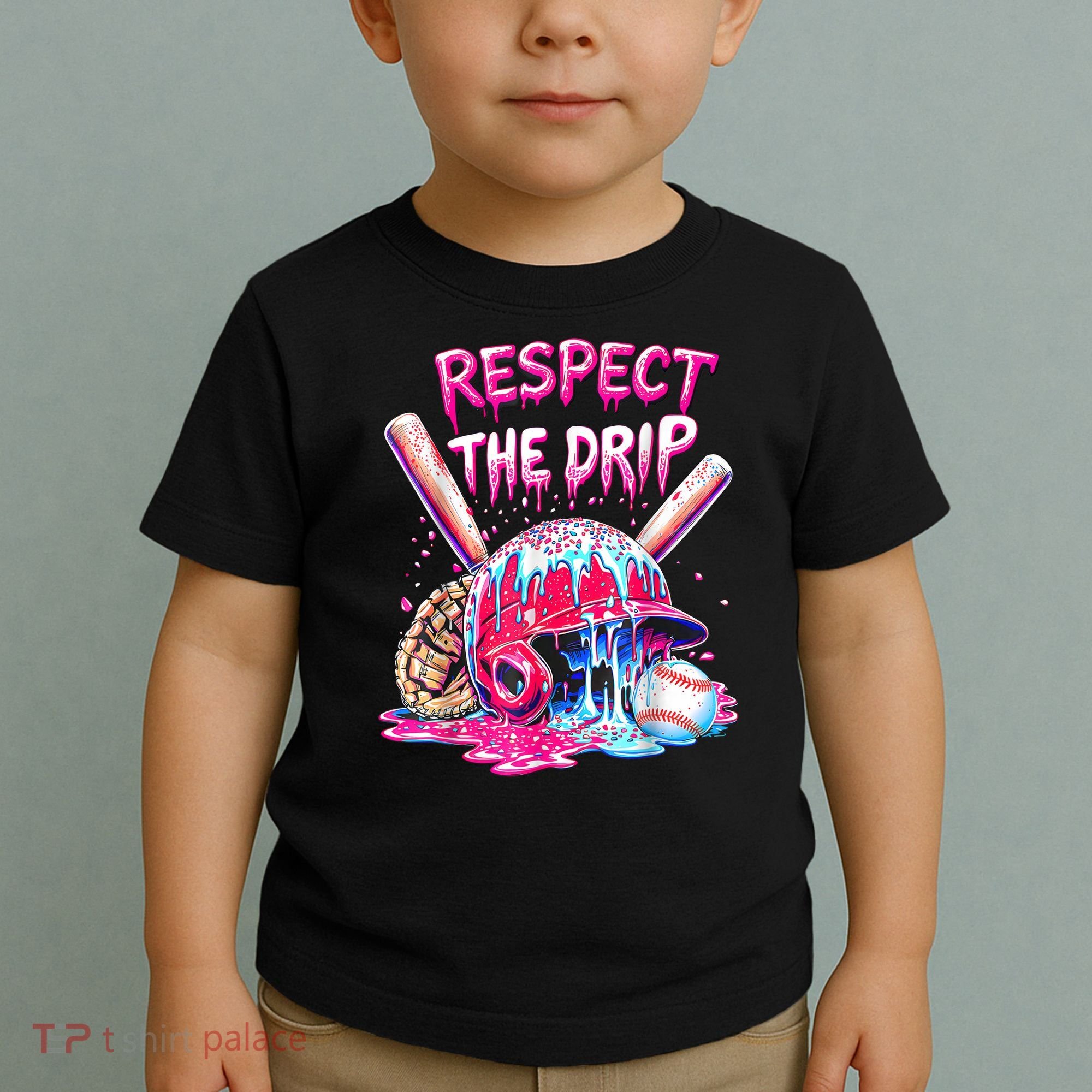 Cool Sport Baseball Home Plate Drip With Sprinkles Drip  Toddler T-Shirt