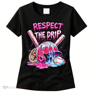Cool Sport Baseball Home Plate Drip With Sprinkles Drip  Women's T-Shirt