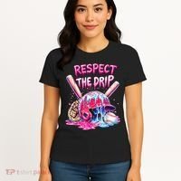 Cool Sport Baseball Home Plate Drip With Sprinkles Drip  Women's T-Shirt thumb 4