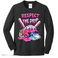 Cool Sport Baseball Home Plate Drip With Sprinkles Drip  Kids Long Sleeve Shirt thumb 0