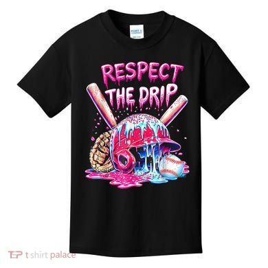 Cool Sport Baseball Home Plate Drip With Sprinkles Drip  Kids T-Shirt