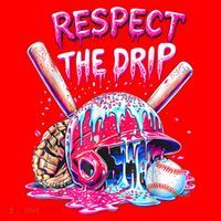 Cool Sport Baseball Home Plate Drip With Sprinkles Drip  Santa Hat thumb 1