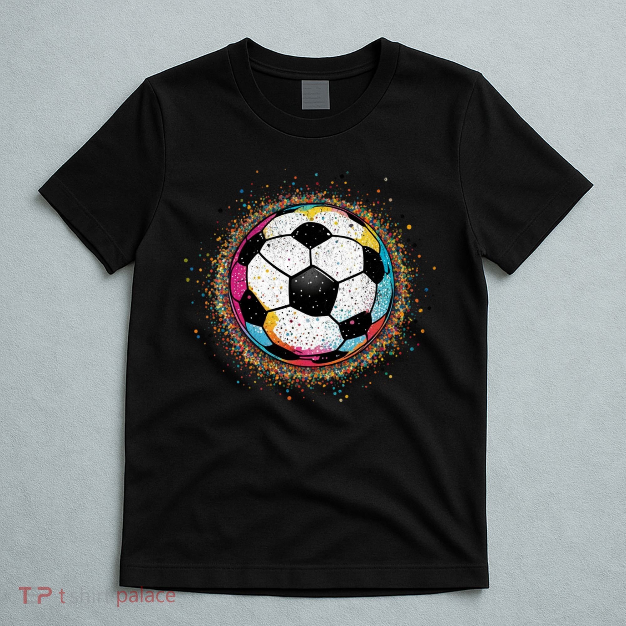 Colorful Soccer Ball Fan For Soccer Mom Cute Gift T-Shirt