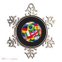 Cool Soccer Ball With World Flags Ornament thumb 0