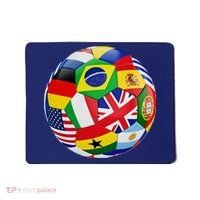 Cool Soccer Ball With World Flags Mousepad thumb 0