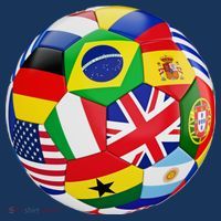Cool Soccer Ball With World Flags Kids Sweatshirt thumb 2