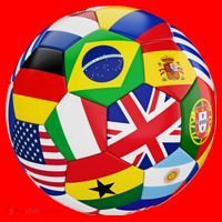 Cool Soccer Ball With World Flags Santa Hat thumb 1