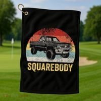 Classic Square Body Truck Squarebody  Golf Towel thumb 1