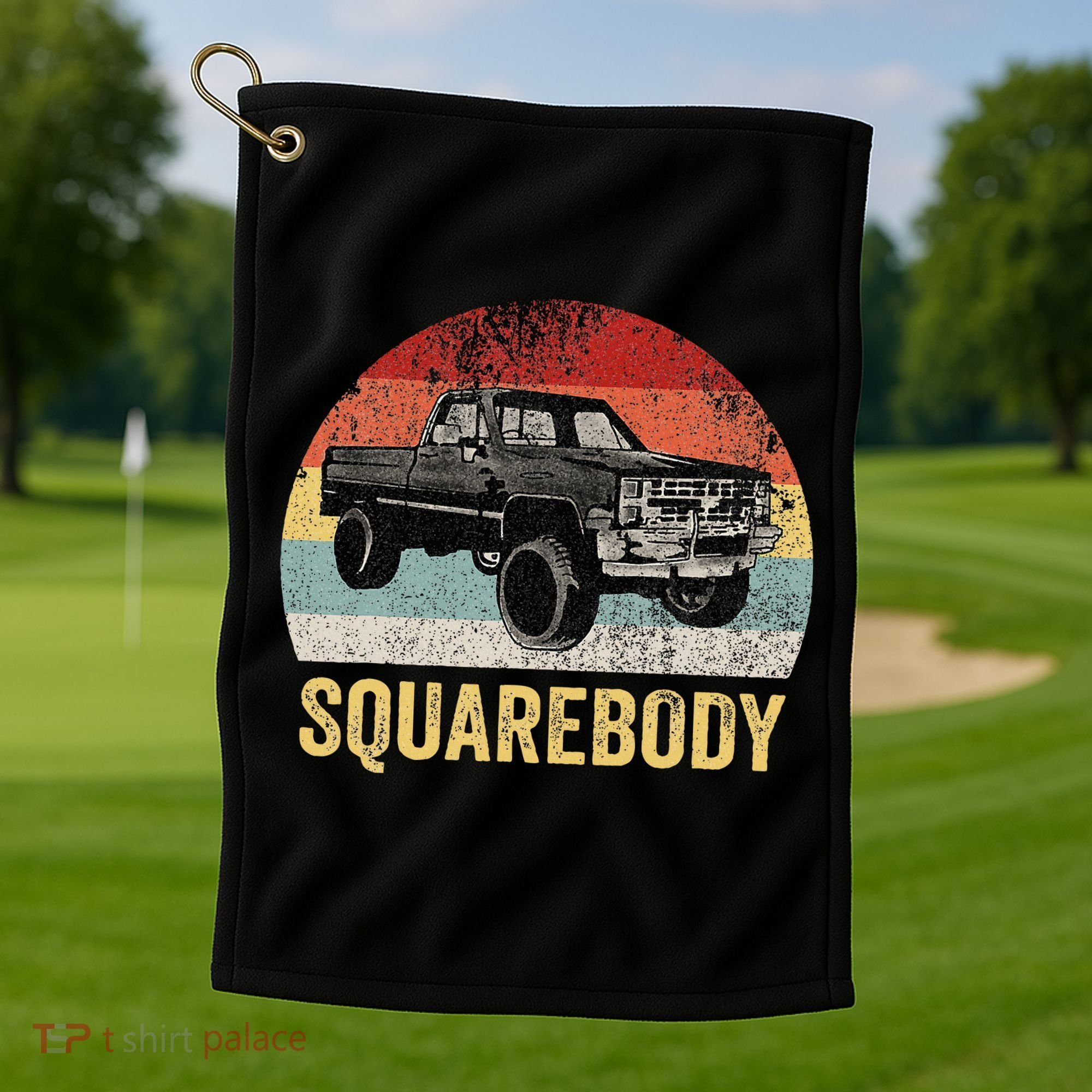 Classic Square Body Truck Squarebody  Golf Towel