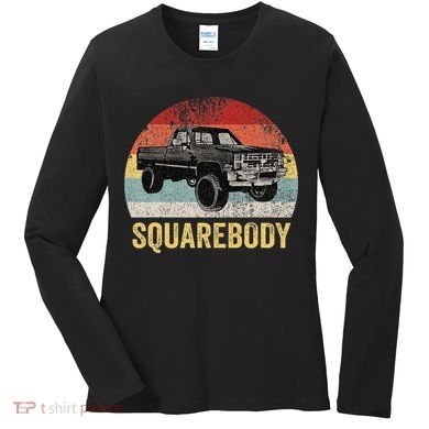 Classic Square Body Truck Squarebody  Women's Long Sleeve Shirt