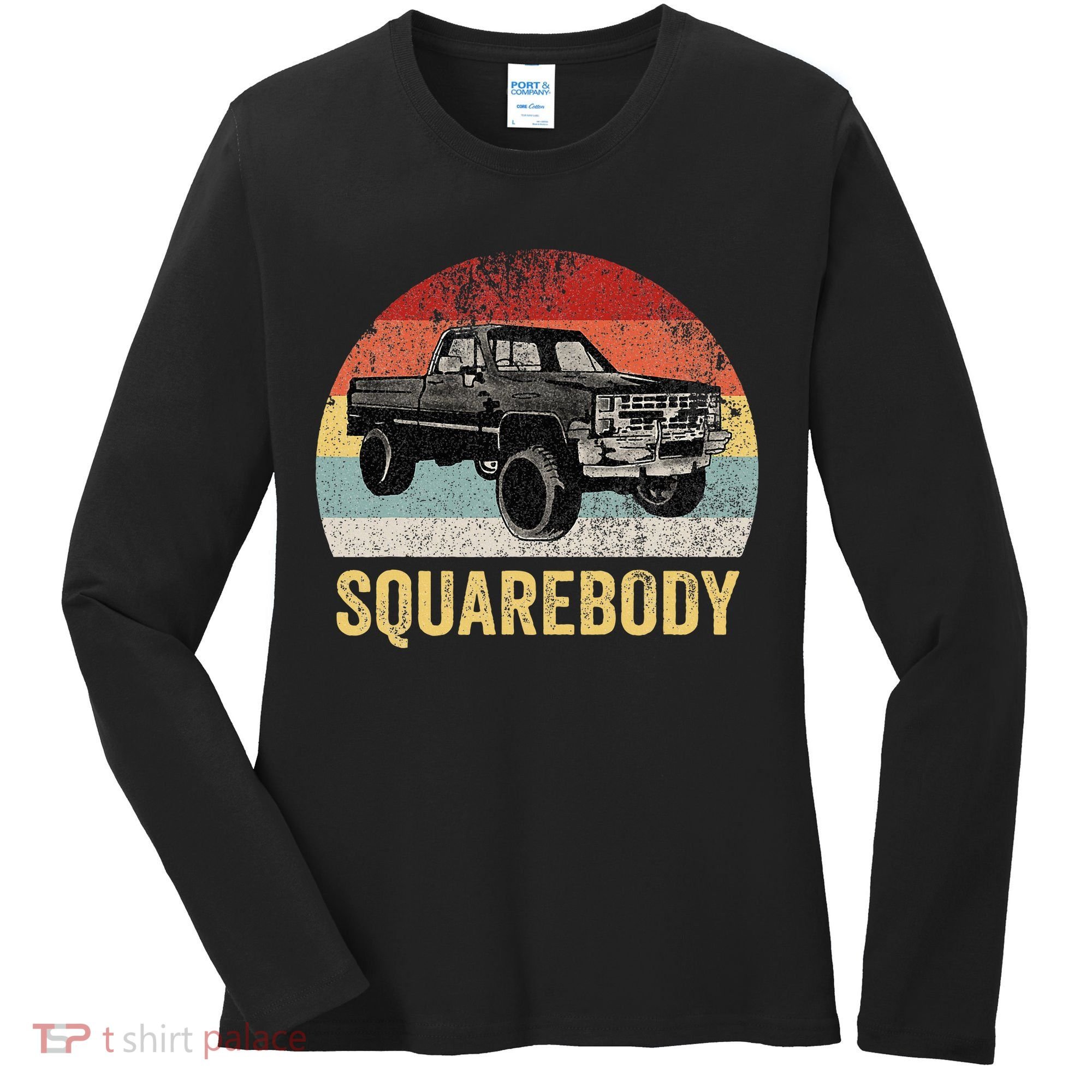 Classic Square Body Truck Squarebody  Women's Long Sleeve Shirt