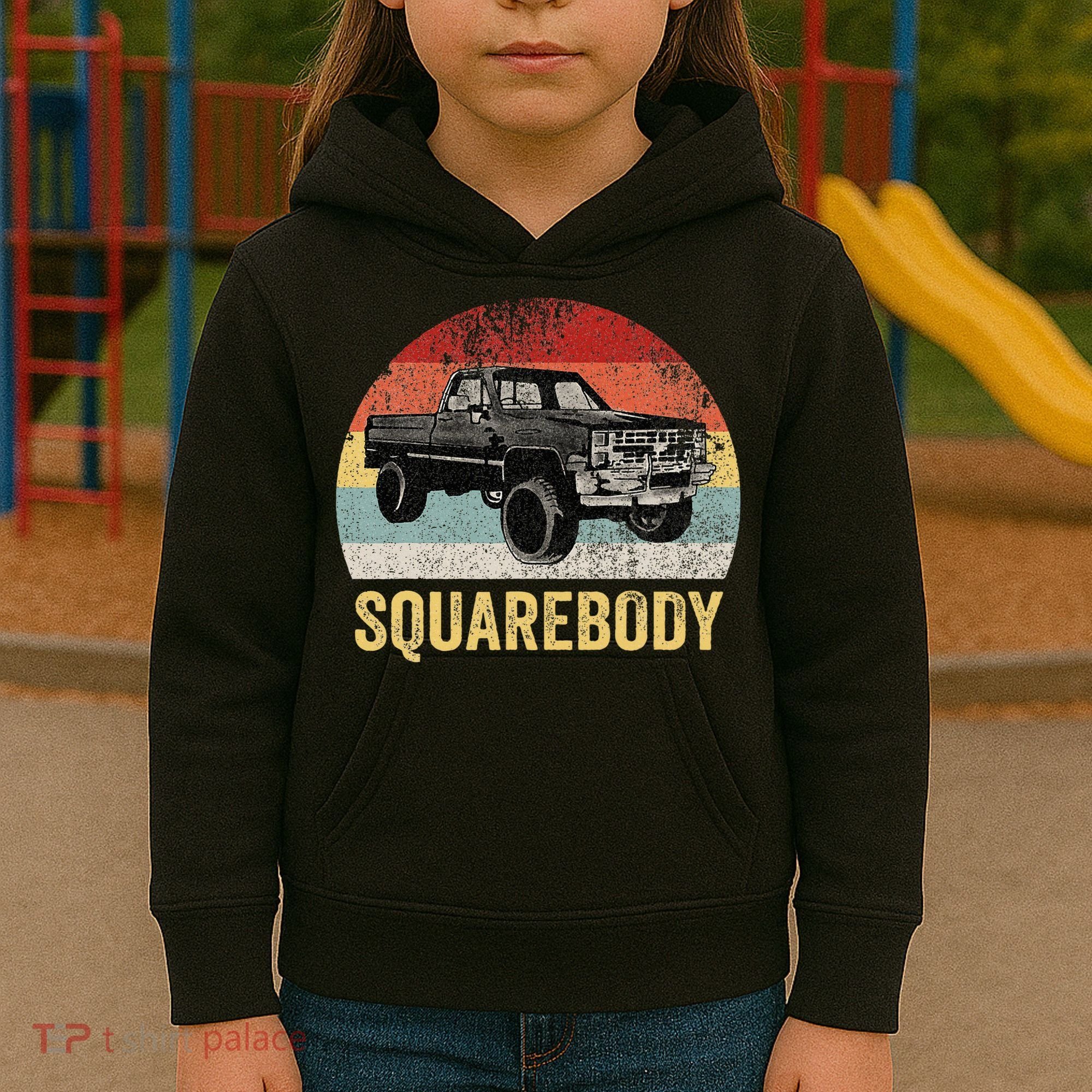 Classic Square Body Truck Squarebody  Kids Hoodie