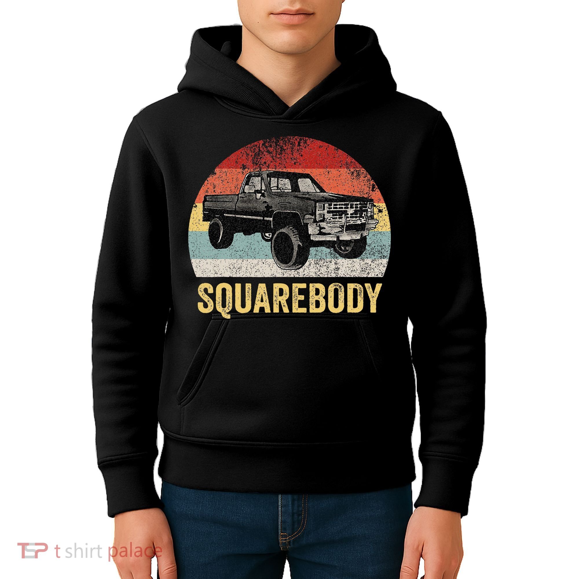 Classic Square Body Truck Squarebody  Kids Hoodie