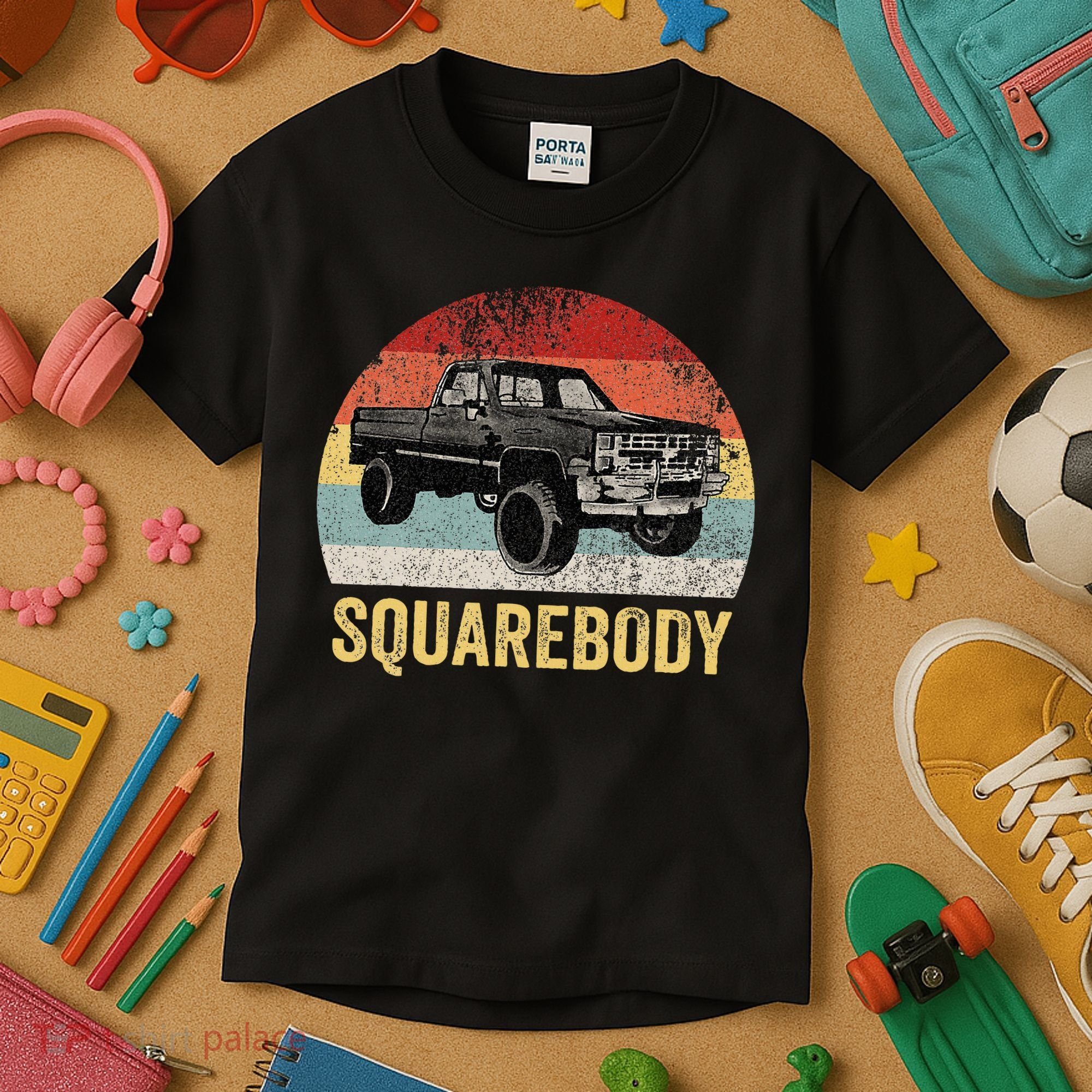 Classic Square Body Truck Squarebody  Kids T-Shirt