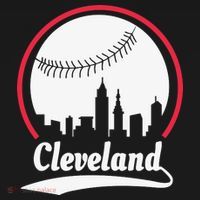 Cleveland Skyline Baseball USA-Made Doggie Bandana thumb 2