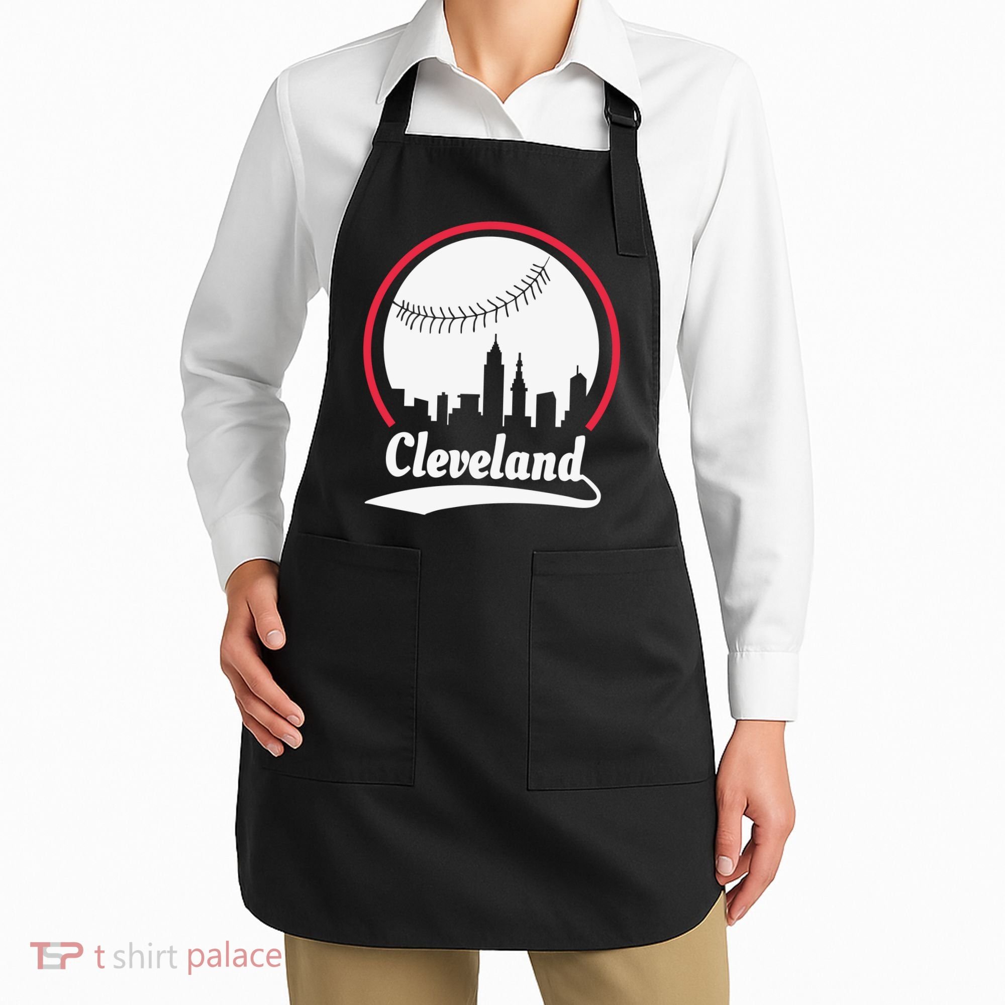Cleveland Skyline Baseball Apron