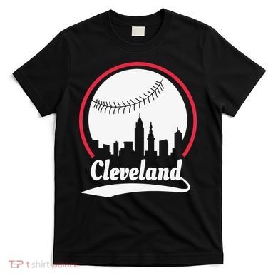 Cleveland Skyline Baseball T-Shirt