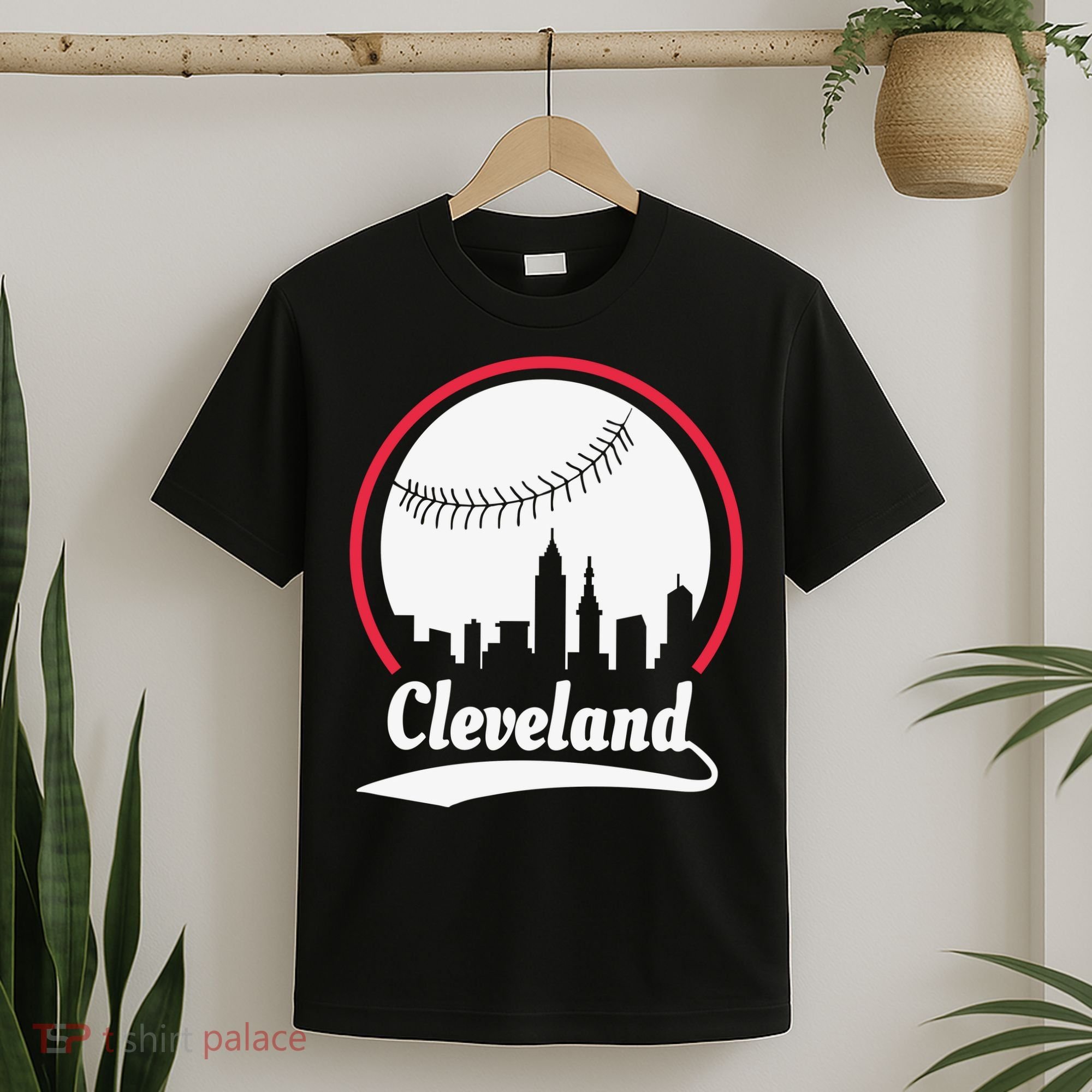 Cleveland Skyline Baseball T-Shirt