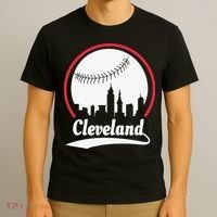 Cleveland Skyline Baseball T-Shirt thumb 3