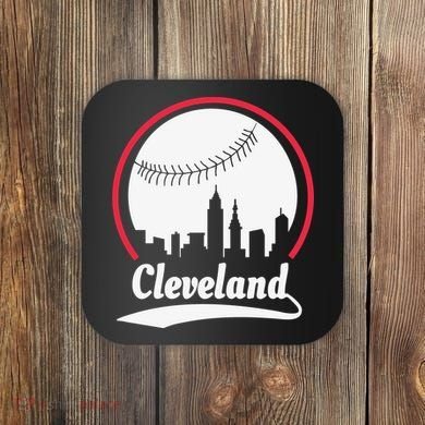Cleveland Skyline Baseball Coaster