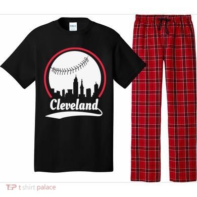 Cleveland Skyline Baseball Pajama Set