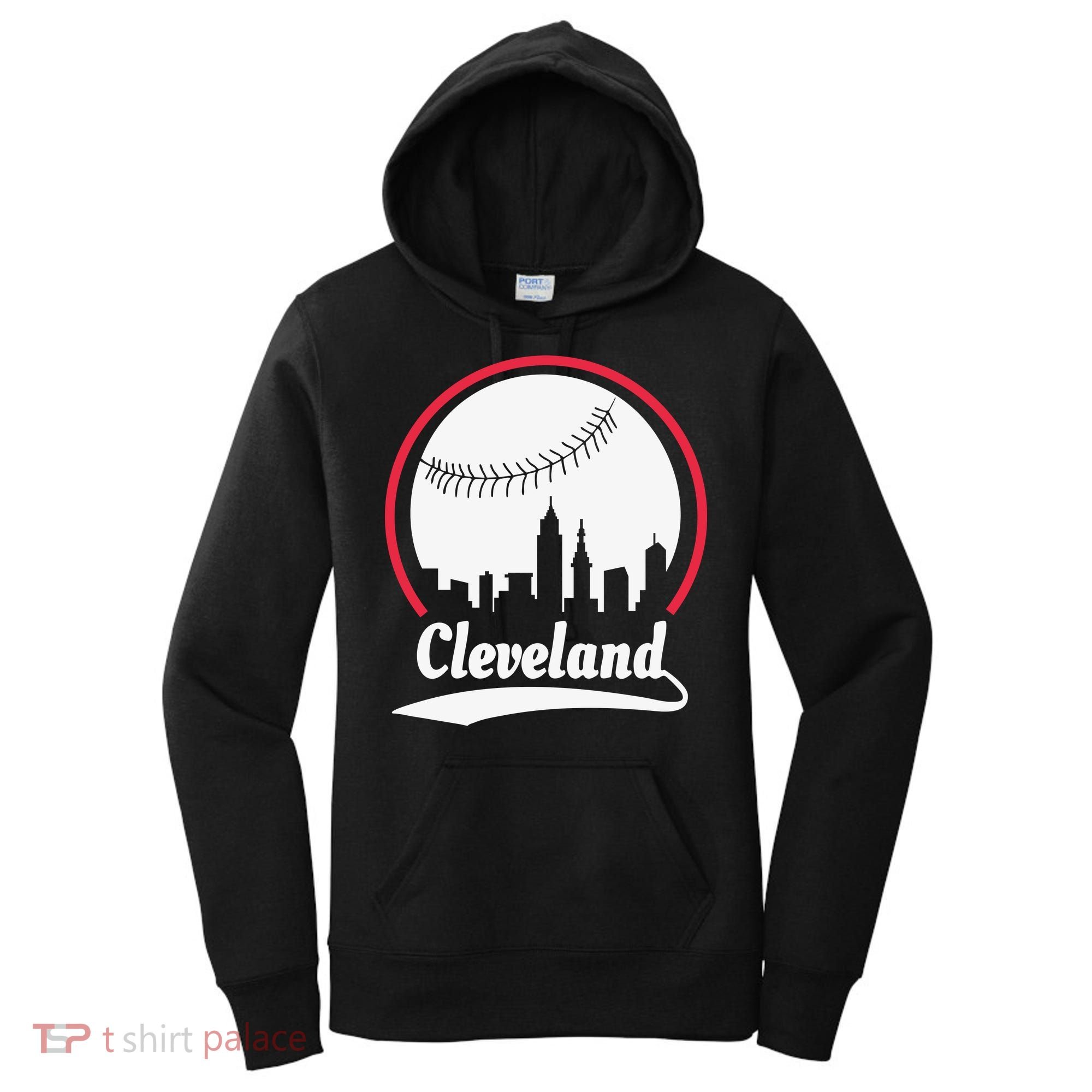 Cleveland Skyline Baseball Women's Hoodie