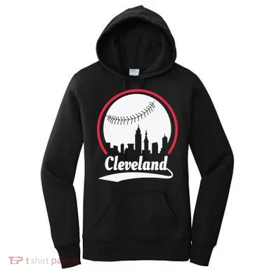 Cleveland Skyline Baseball Women's Hoodie