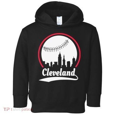 Cleveland Skyline Baseball Toddler Hoodie