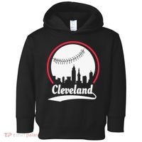 Cleveland Skyline Baseball Toddler Hoodie thumb 0