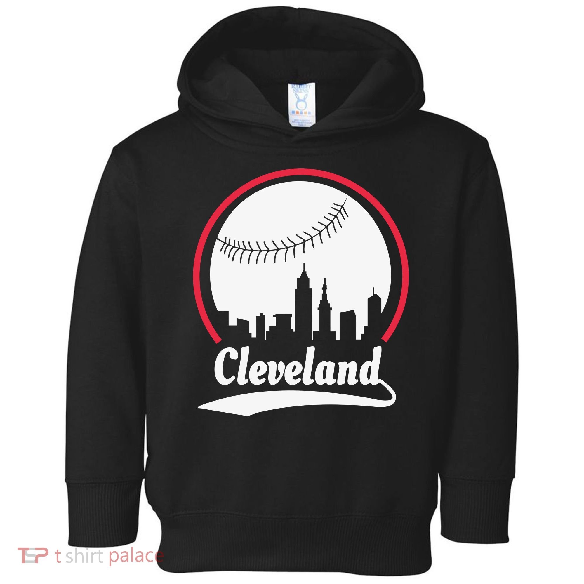 Cleveland Skyline Baseball Toddler Hoodie