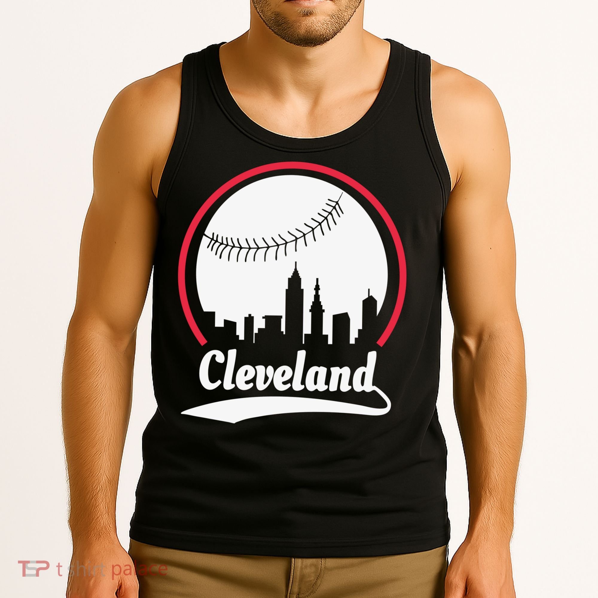 Cleveland Skyline Baseball Tank Top