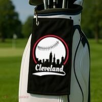 Cleveland Skyline Baseball Golf Towel thumb 2