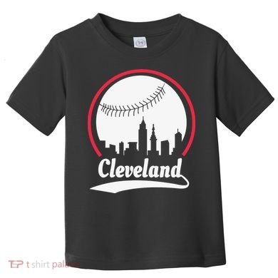 Cleveland Skyline Baseball Toddler T-Shirt