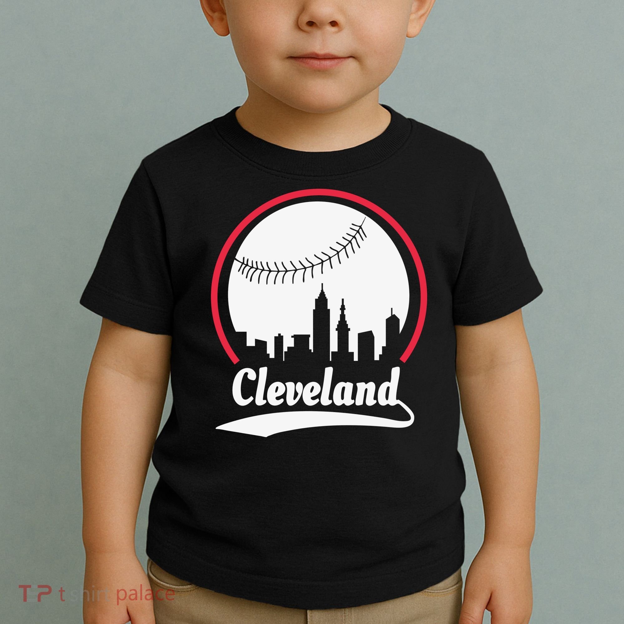 Cleveland Skyline Baseball Toddler T-Shirt