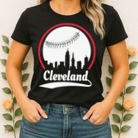 Cleveland Skyline Baseball Women's T-Shirt thumb 2