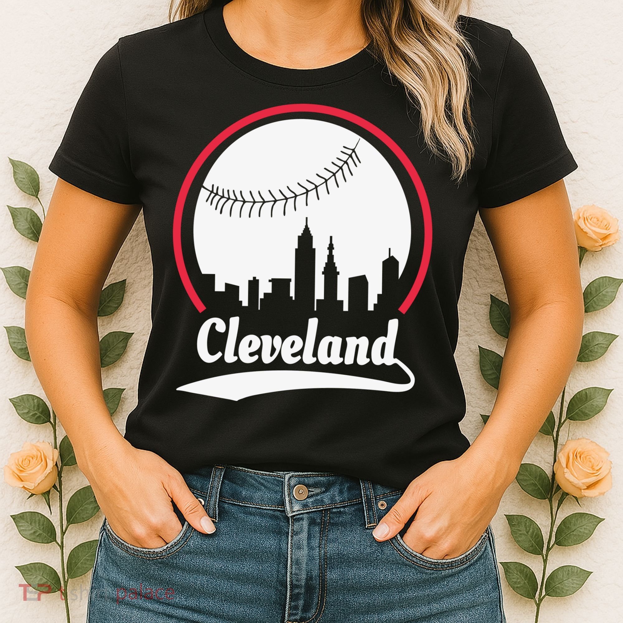 Cleveland Skyline Baseball Women's T-Shirt