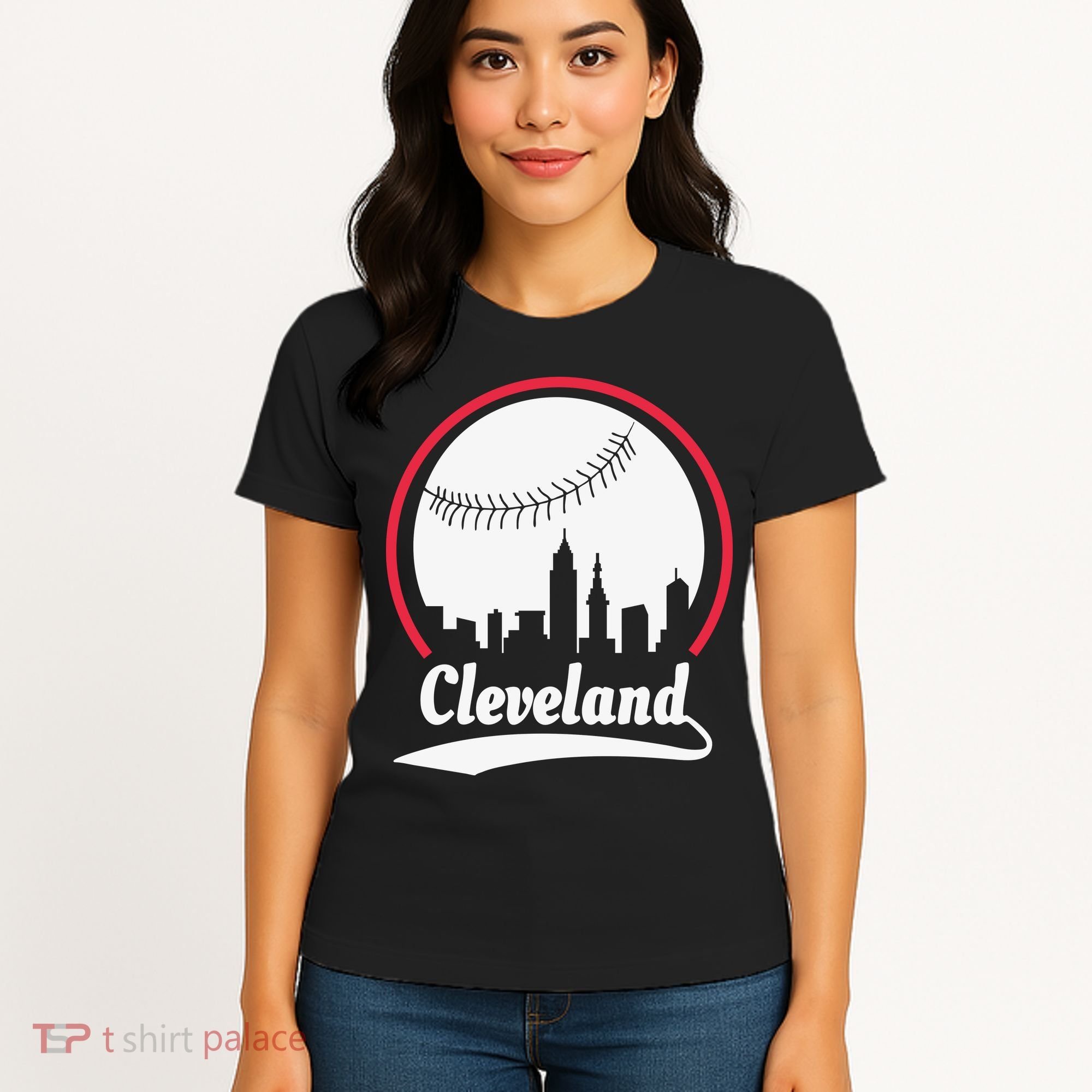 Cleveland Skyline Baseball Women's T-Shirt