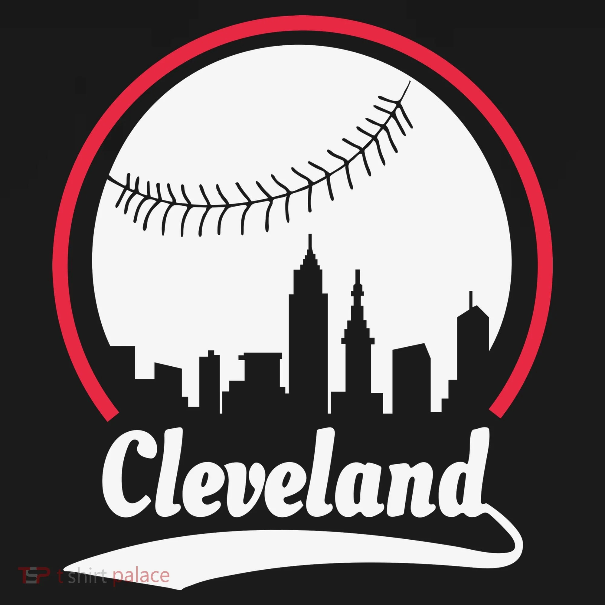 Cleveland Skyline Baseball Women's T-Shirt