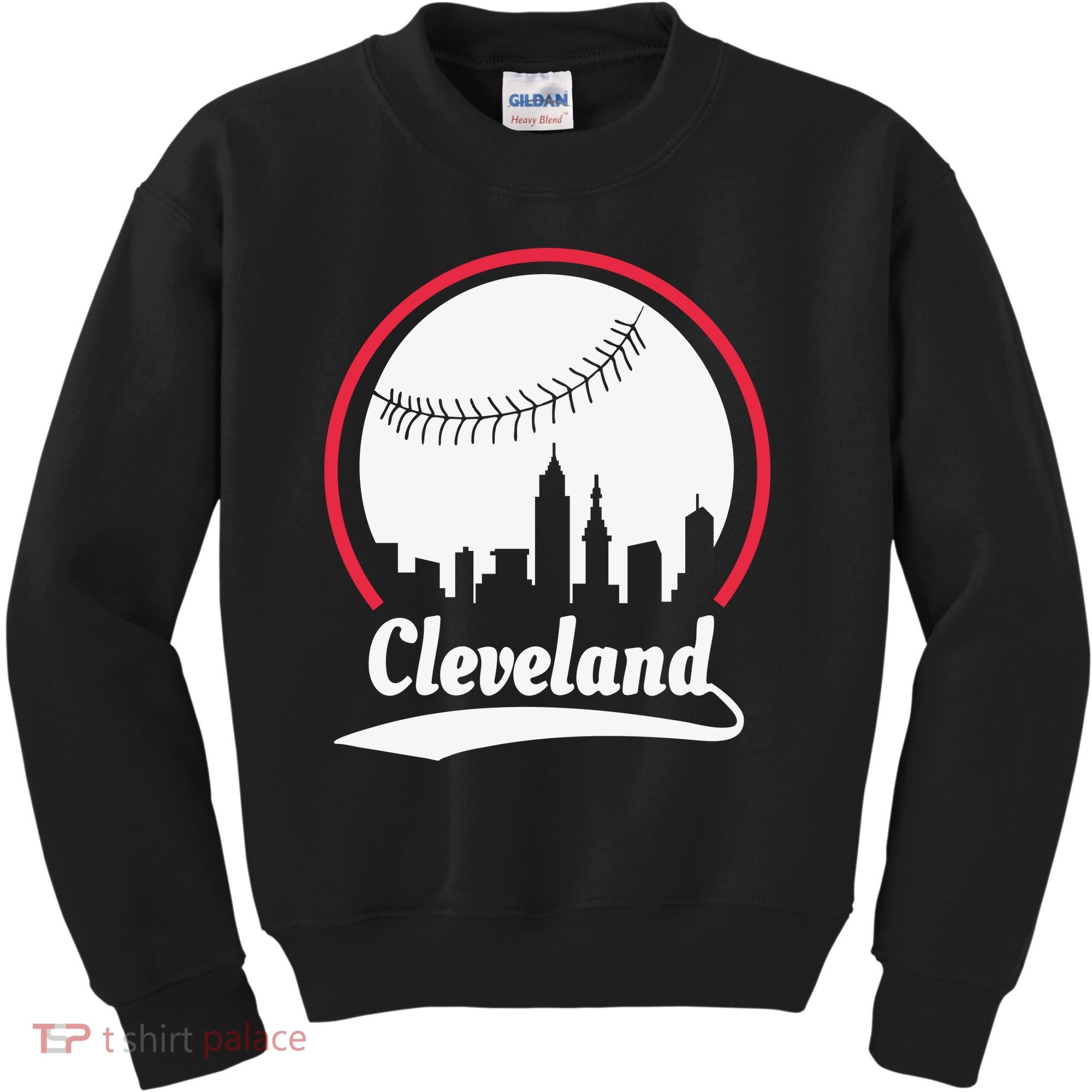 Cleveland Skyline Baseball Kids Sweatshirt